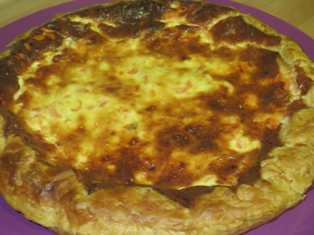 Quiche de salmón ahumado