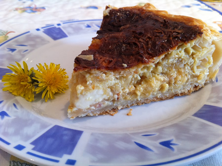 Tarta de cebolla