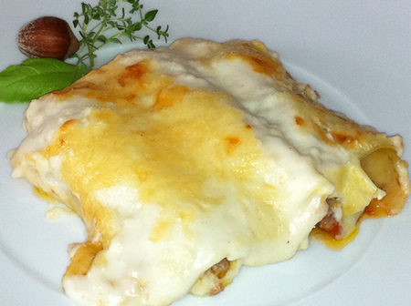 Canelones al horno