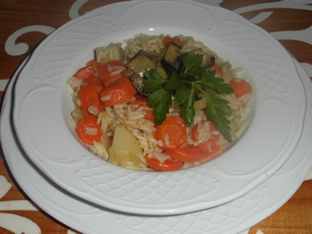 Arroz caldoso con hinojo