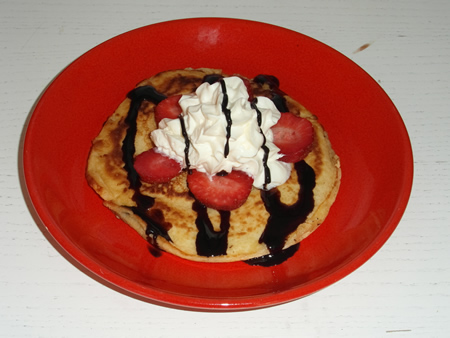 Tortitas con fresas