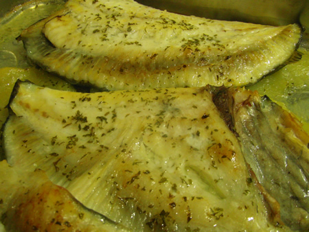 Pescado asado