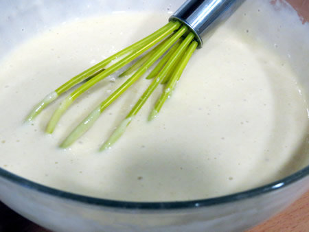 Huevo, aceite y leche