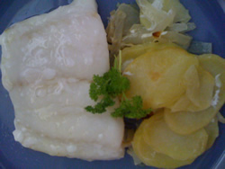 Pescado blanco asado
