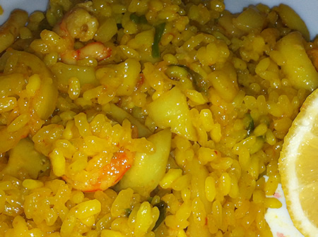 Paella de marisco